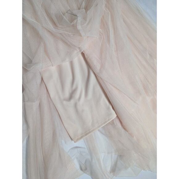 Lilt Tulle Sequin Gold Pink Flower Girl Formal Sleeveless Dress Girls Size 12 - Picture 6 of 8